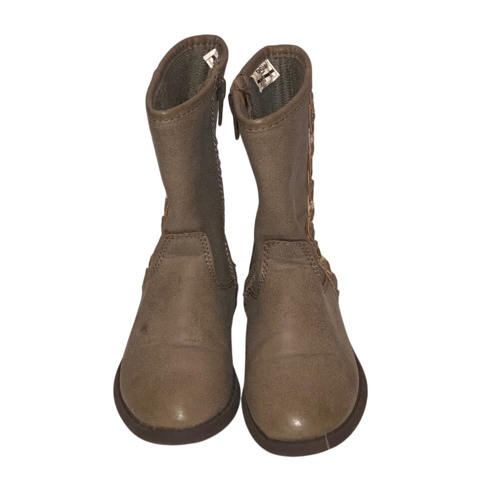 OshKosh B'gosh Veruca-G Toddler Girls Combat Boots Size 8 Taupe‎